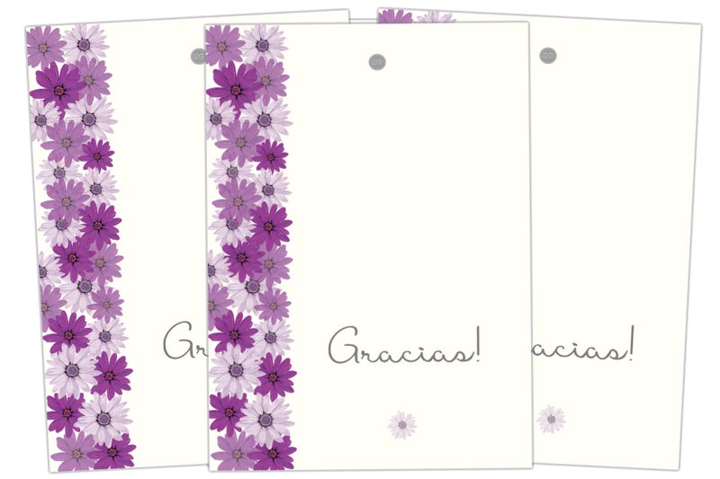 Elcer 20 Tarjetas de Agradecimiento Thank You cards Notes in Spanish Gracias Cards for Wedding, Baby Shower,Anniversary, Bridal Shower - Flores Gracias Cards in Spanish EspaÃ±ol with envelopes - Image 3
